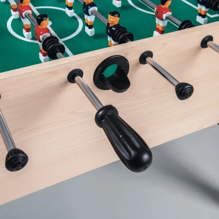 Calciobalilla Acero con Gambe Pieghevoli Salvaspazio da Interno