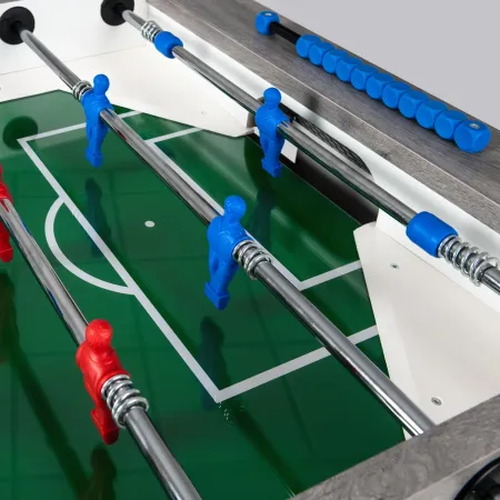 Calciobalilla Rovere Grigio Biliardino Gioco per Famiglia da Interno