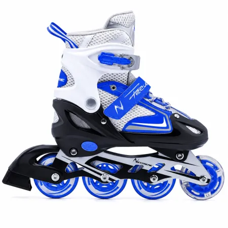 Pattini per Bambini in Linea Regolabili 34-37 Blu Cuscinetti ABEC 7