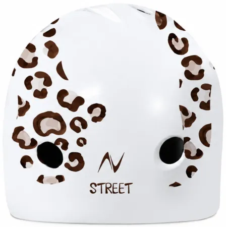 Casco per Bambini Leopardato S 52-55cm per Pattini Skateboard