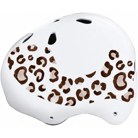 Casco per Bambini Leopardato S 52-55cm per Pattini Skateboard