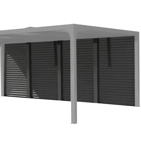 Set 3 Veneziane Laterali Alluminio per Pergola Bioclimatica Lato 3,6 m