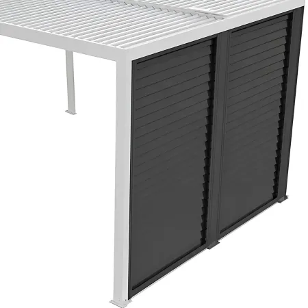 Veneziane in Alluminio 2 Pannelli per Pergola Bioclimatica Lato 3 m