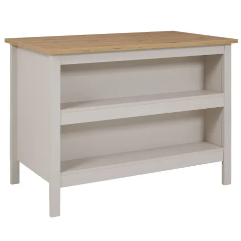 Tavolo Bar da Cucina Beige Rovere Isola con Anta Cassetti Soft-Close