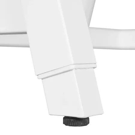 Scrivania Regolabile per Bambini 80x60 cm Bianco Azzurro Metallo MDF
