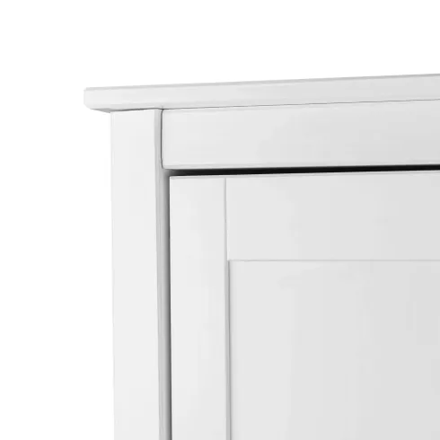 Armadio Camera da Letto 2 Ante con Asta Appendiabiti Legno Bianco