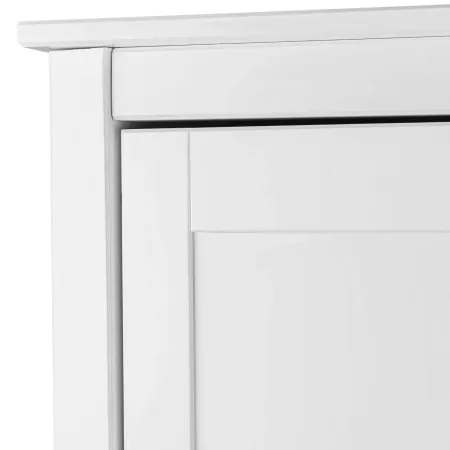 Armadio Camera da Letto 3 Ante Asta Appendiabiti Ripiani Bianco