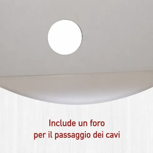 Mobile Porta Tv da Pavimento Bianco 3 Cassetti Vani a Giorno Soggiorno