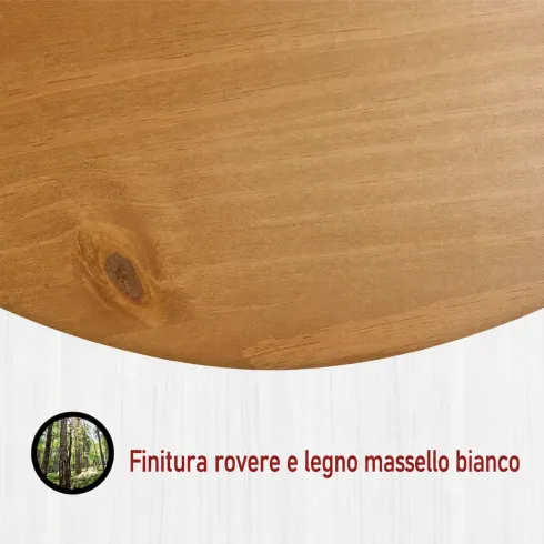 Credenza Alta da Cucina in Legno Bianco Rovere Ante Cassetti Ripiani