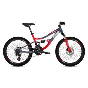 Mountain Bike 24 Pollici Arancione Grigio con Cambio Ammortizzatore 2