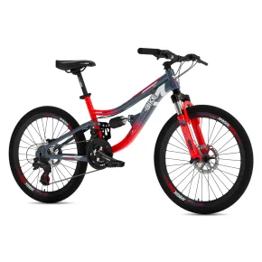 Mountain Bike 24 Pollici Arancione Grigio con Cambio Ammortizzatore