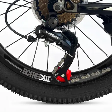 Mountain Bike 24 Pollici Arancione Grigio con Cambio Ammortizzatore