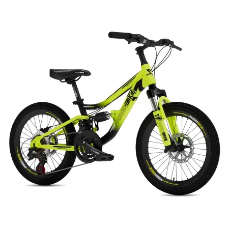 Bicicletta per Bambini Mountain Bike 20 Pollici Verde con Cambio