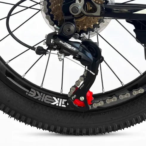 Bicicletta per Bambini Mountain Bike 20 Pollici Verde con Cambio