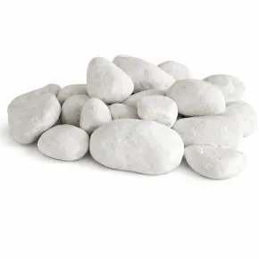 Set 24 Pietre Decorative Bianco per Camini e Stufe a Bioetanolo