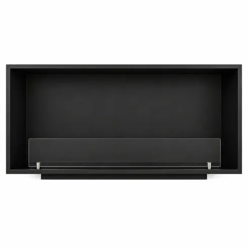 Camino a Bioetanolo da Incasso 120x30x50 cm 4 kW Moderno Nero