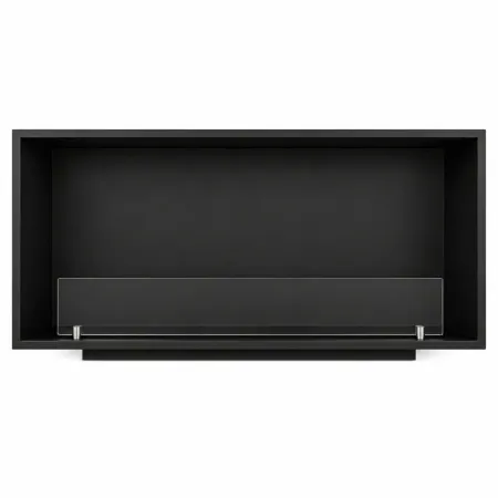 Camino a Bioetanolo da Incasso 120x30x50 cm 4 kW Moderno Nero