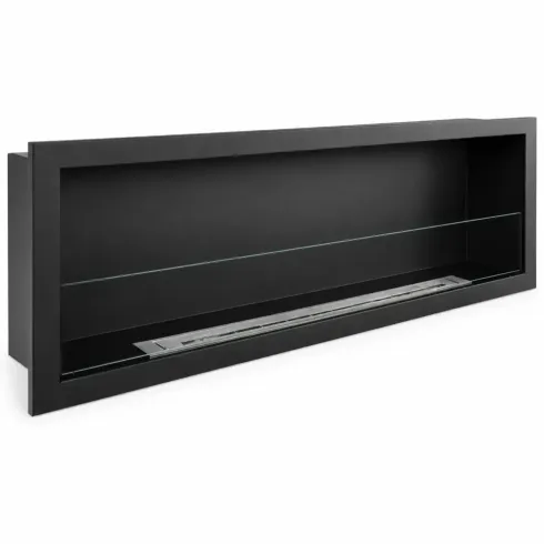 Camino a Bioetanolo da Incasso 3 kW Nero Bruciatore 2L da Interno