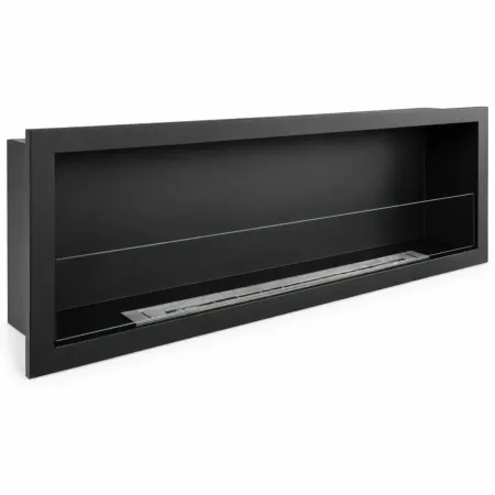 Camino a Bioetanolo da Incasso 3 kW Nero Bruciatore 2L da Interno