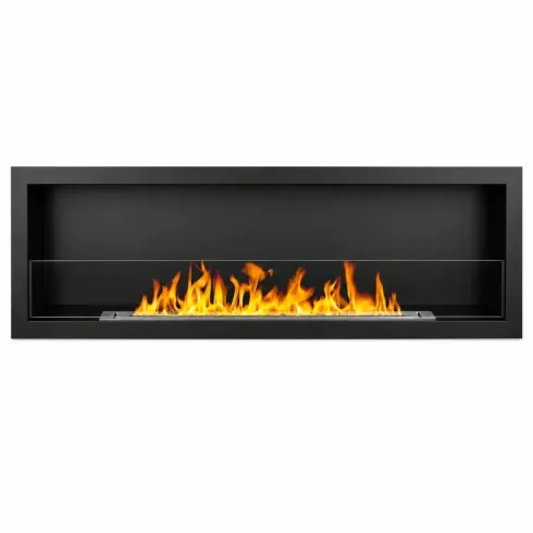 Camino a Bioetanolo da Incasso 3 kW Nero Bruciatore 2L da Interno