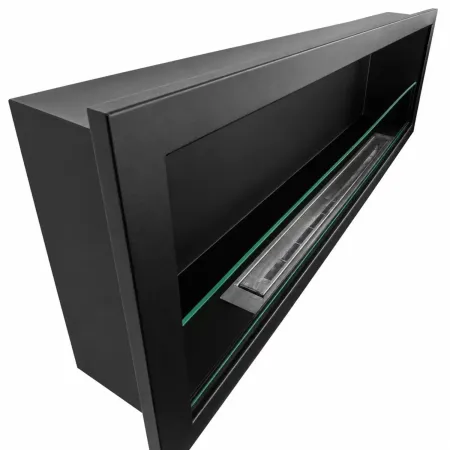 Camino a Bioetanolo da Incasso 3 kW Nero Bruciatore 2L da Interno