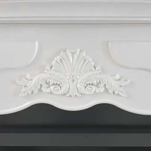 Camino a Bioetanolo da Pavimento in MDF Bianco 3,4 kW Fiamma Reale