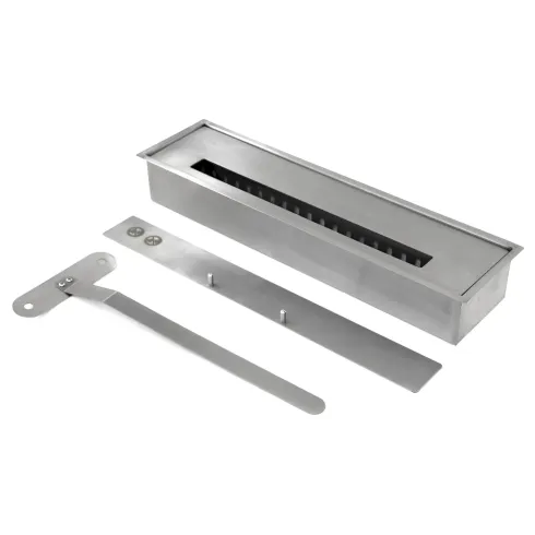 Camino a Bioetanolo da Pavimento in MDF Bianco 3,4 kW Fiamma Reale
