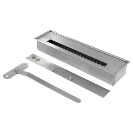 Camino a Bioetanolo da Pavimento in MDF Bianco 3,4 kW Fiamma Reale
