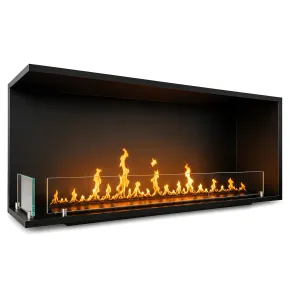 Camino a Bioetanolo Angolare Sinistro da Incasso 120 cm 4 kW Nero 2
