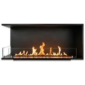 Camino a Bioetanolo Angolare Sinistro da Incasso 120 cm 4 kW Nero