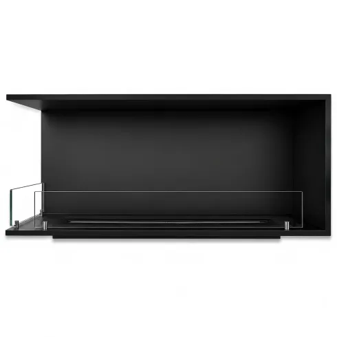 Camino a Bioetanolo Angolare Sinistro da Incasso 120 cm 4 kW Nero