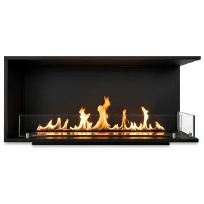 Camino a Bioetanolo Angolare Destro da Incasso 120 cm 4 kW Nero