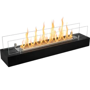Camino a Bioetanolo da Appoggio 70 cm 2,5 kW Nero da Interno Esterno