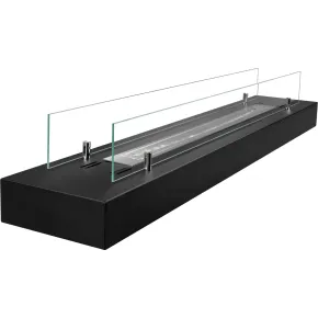 Camino a Bioetanolo da Appoggio 120 cm 3 kW Nero da Interno Esterno 2