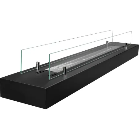 Camino a Bioetanolo da Appoggio 120 cm 3 kW Nero da Interno Esterno