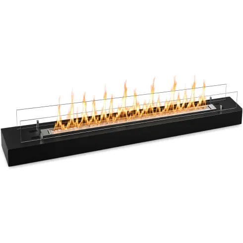 Camino a Bioetanolo da Appoggio 120 cm 3 kW Nero da Interno Esterno