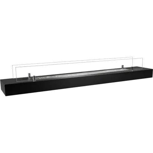 Camino a Bioetanolo da Appoggio 120 cm 3 kW Nero da Interno Esterno