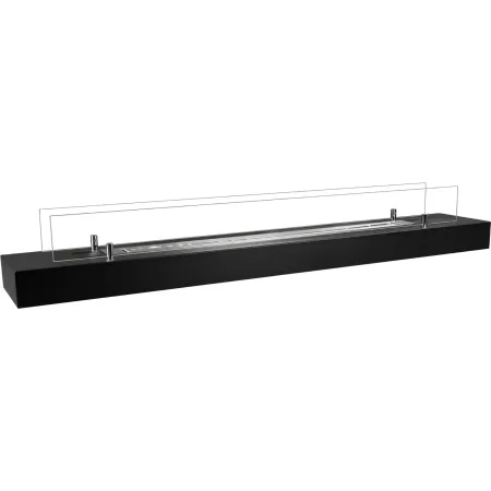 Camino a Bioetanolo da Appoggio 120 cm 3 kW Nero da Interno Esterno