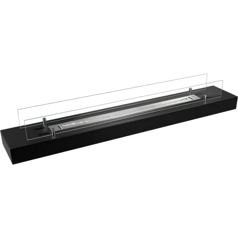 Camino a Bioetanolo da Appoggio 120 cm 3 kW Nero da Interno Esterno