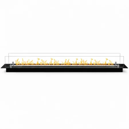 Bruciatore Camino a Bioetanolo da Incasso 150 cm con Vetri Temperati