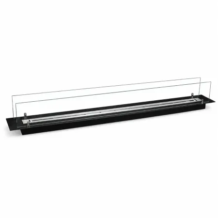 Bruciatore Camino a Bioetanolo da Incasso 150 cm con Vetri Temperati