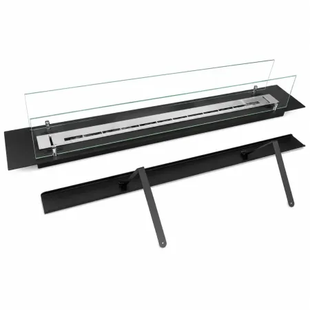 Bruciatore Camino a Bioetanolo da Incasso 150 cm con Vetri Temperati