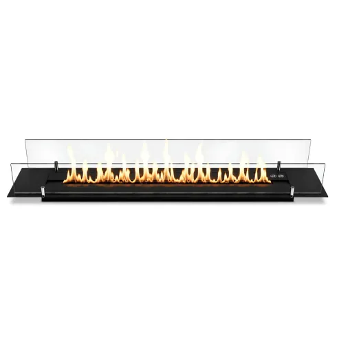 Bruciatore da Incasso 4 kW per Biocamino Nero 90 cm da Interno Esterno