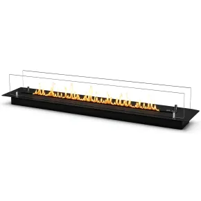 Bruciatore da Incasso 4 kW per Biocamino Nero 120cm da Interno Esterno