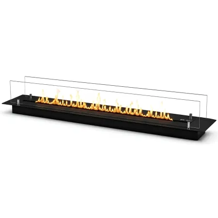 Bruciatore da Incasso 4 kW per Biocamino Nero 120cm da Interno Esterno