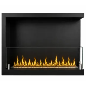 Camino Bioetanolo da Incasso Angolare Destro Nero 3 kW Bruciatore 1,5L