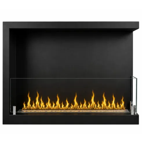 Camino Bioetanolo da Incasso Angolare Destro Nero 3 kW Bruciatore 1,5L