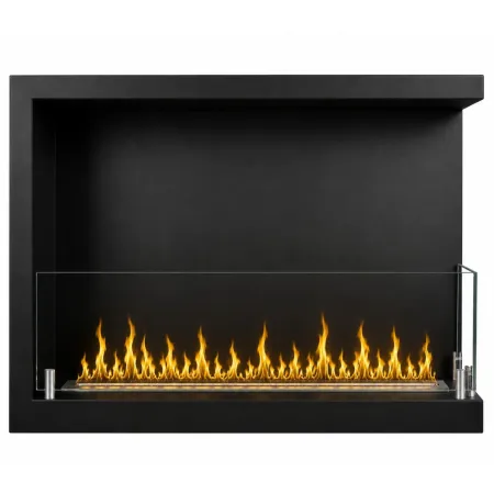 Camino Bioetanolo da Incasso Angolare Destro Nero 3 kW Bruciatore 1,5L