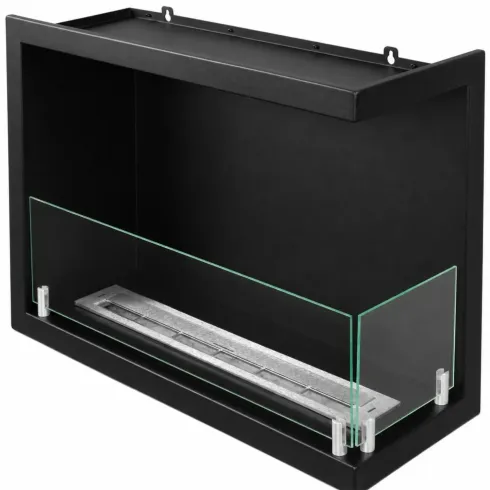 Camino Bioetanolo da Incasso Angolare Destro Nero 3 kW Bruciatore 1,5L