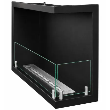 Camino Bioetanolo da Incasso Angolare Destro Nero 3 kW Bruciatore 1,5L